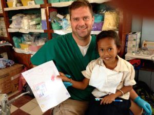 Dr. J in Cambodia Helping School Children 2014