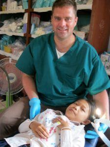 Dr. J in Cambodia Helping School Children 2014